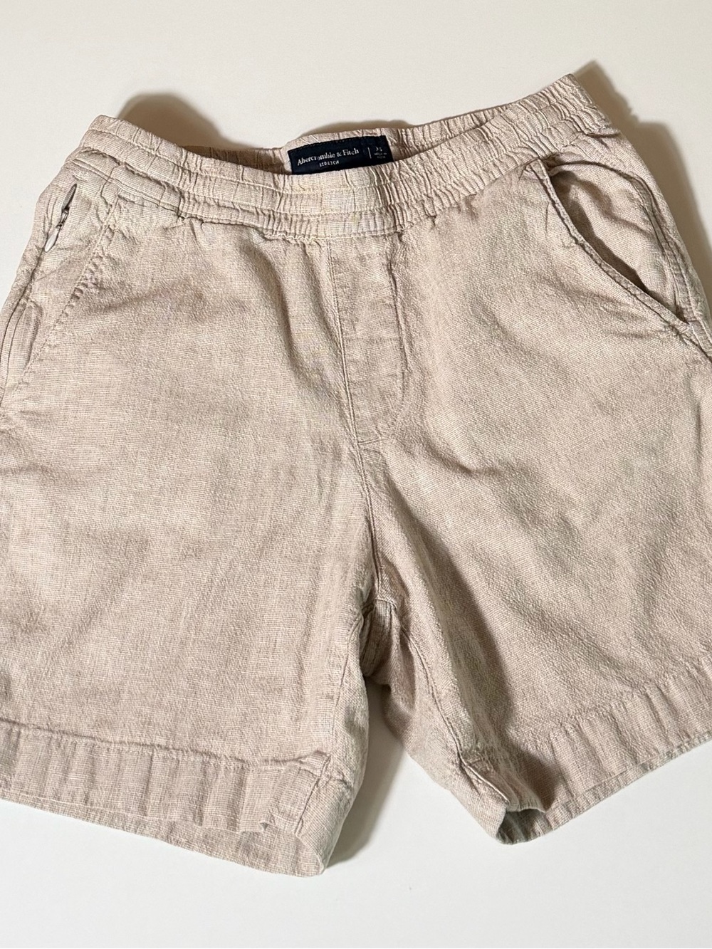 Neutral linen shorts (XS)
